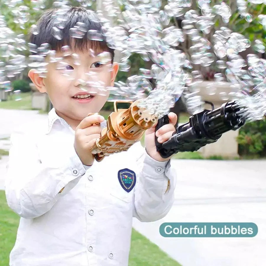 8-Hole Bubble Gun – Automatic Electric Bubble Maker Toy