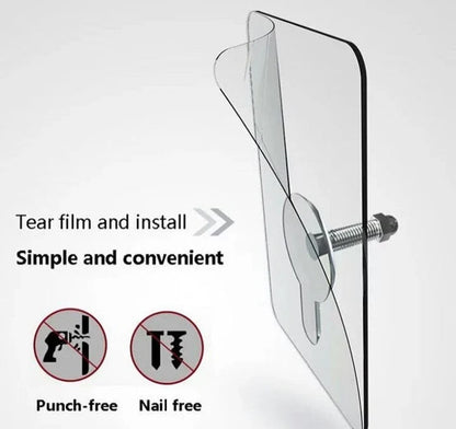 Self-Adhesive Wall Screw Set – Punch-Free Wall Mount Screws (Set of 10)