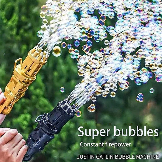 8-Hole Bubble Gun – Automatic Electric Bubble Maker Toy