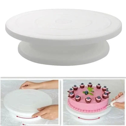Rotating Cake Turntable Stand – Anti-Skid Cake Decorating Table