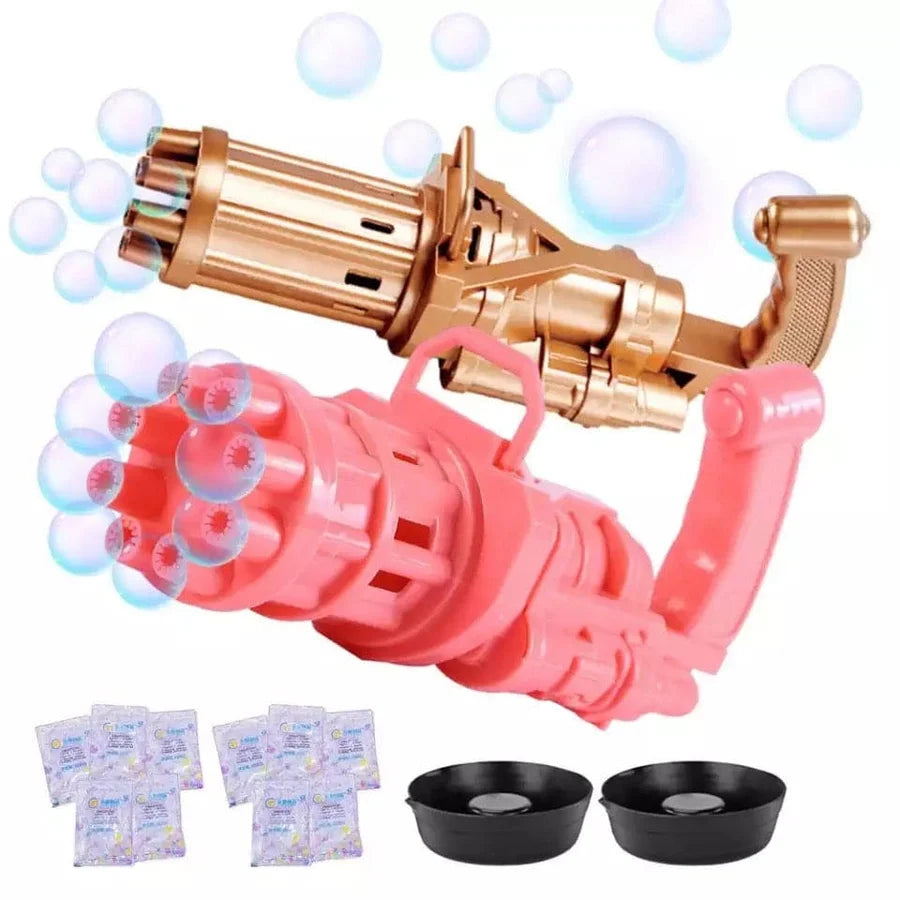 8-Hole Bubble Gun – Automatic Electric Bubble Maker Toy