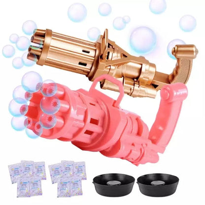 8-Hole Bubble Gun – Automatic Electric Bubble Maker Toy