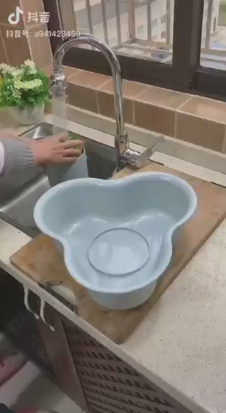 Double Layer Vegetable & Fruit Washing Basket – Drain Rack Colander