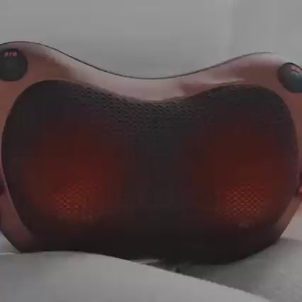 Electric Shiatsu Neck & Back Massage Pillow with Heating Function