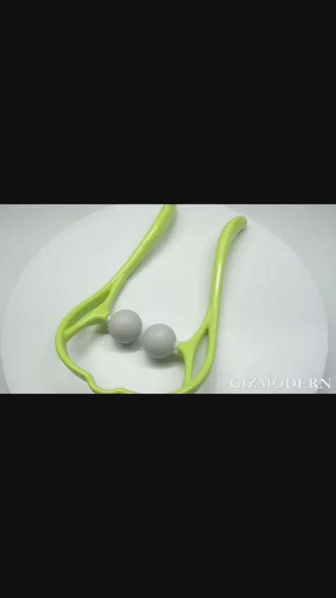 2-Ball Silicone Neck & Body Massager – Flexible Pressure Massage Tool