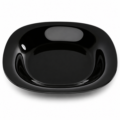 Opal Black Dinner Set Square Loose