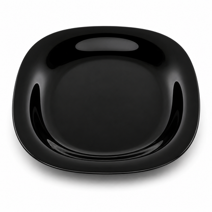 Opal Black Dinner Set Square Loose